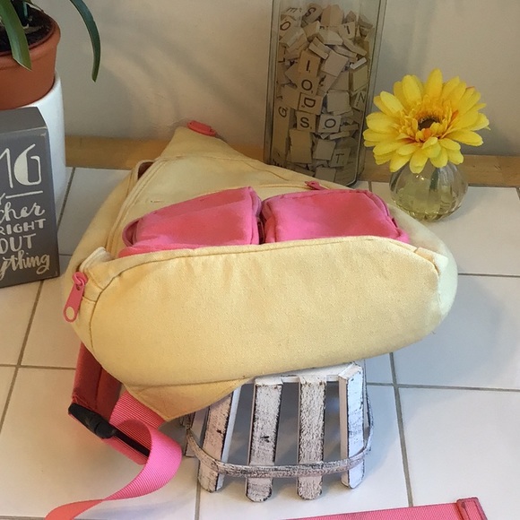 Pink/Yellow Roomy Sling Bag - Picture 7 of 7